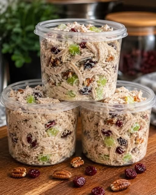 Creamy Cranberry Pecan Chicken Salad