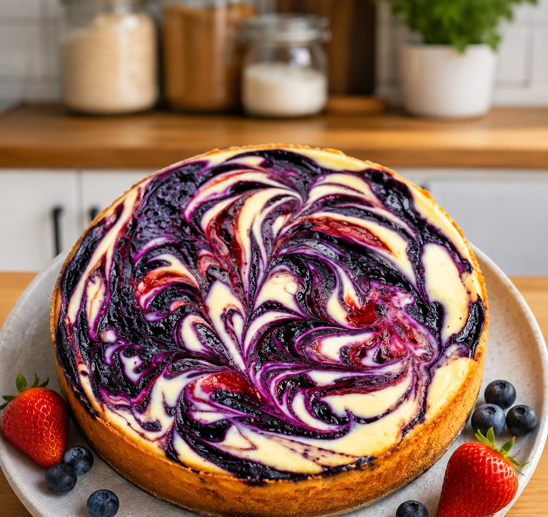 Easy Berry Cheesecake