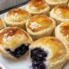 Blueberry Pie Bombs with Vanilla Glaze