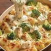 Creamy Chicken Alfredo Bake