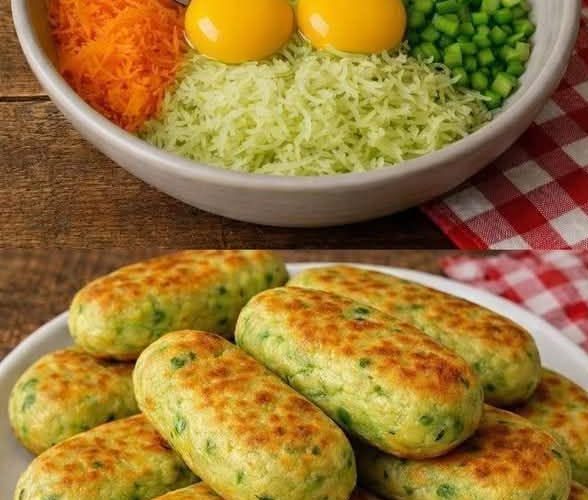 Crispy Zucchini Oatmeal Patties