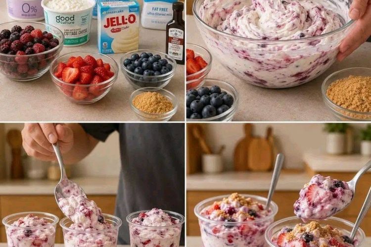 Easy Berry Cheesecake