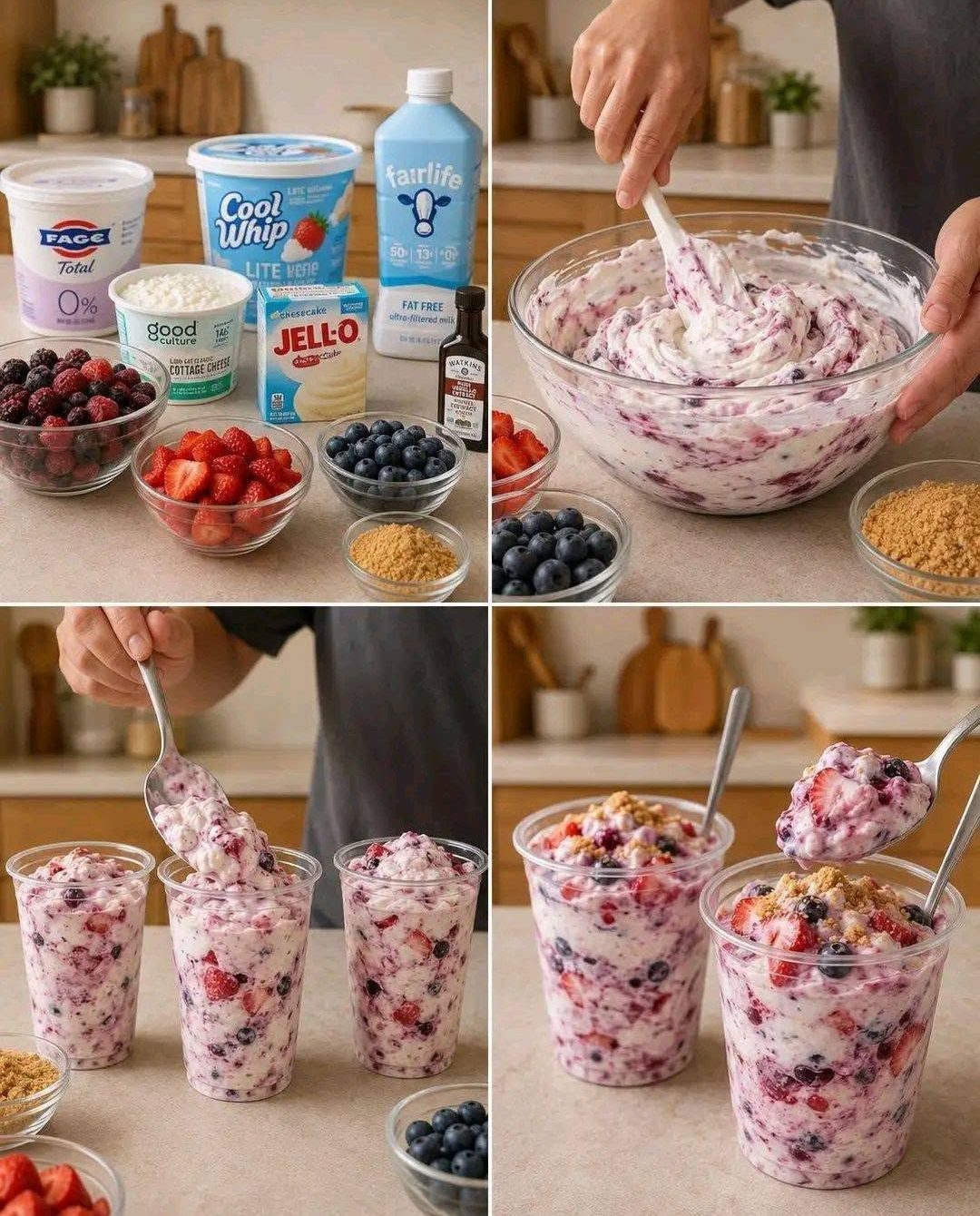 Easy Berry Cheesecake