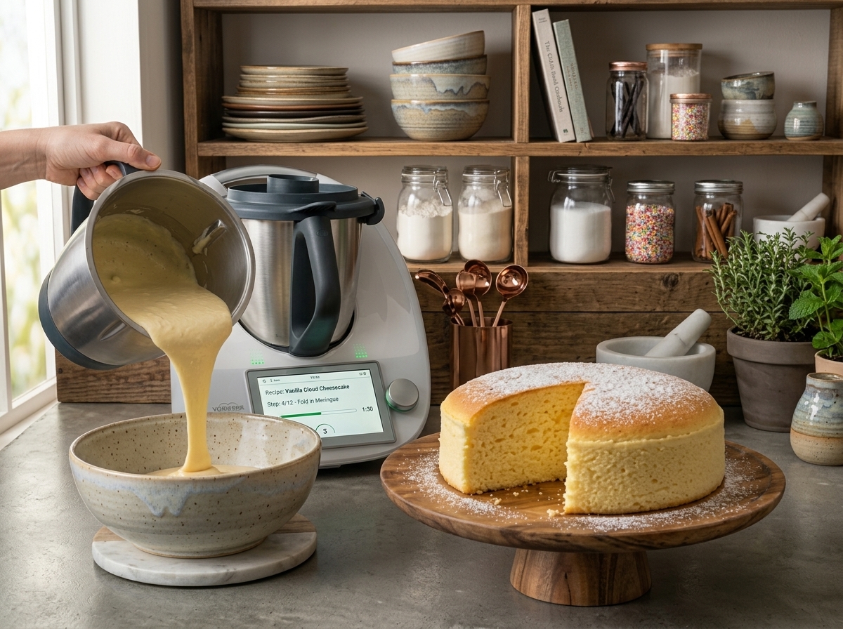 Thermomix Vanilla Cloud Cake