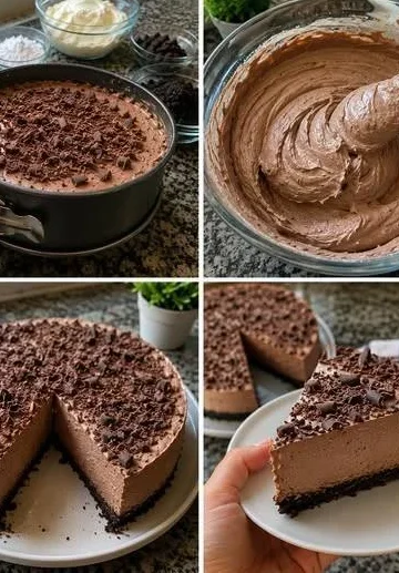 Triple Chocolate Mousse Cake