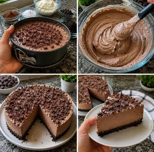 Triple Chocolate Mousse Cake