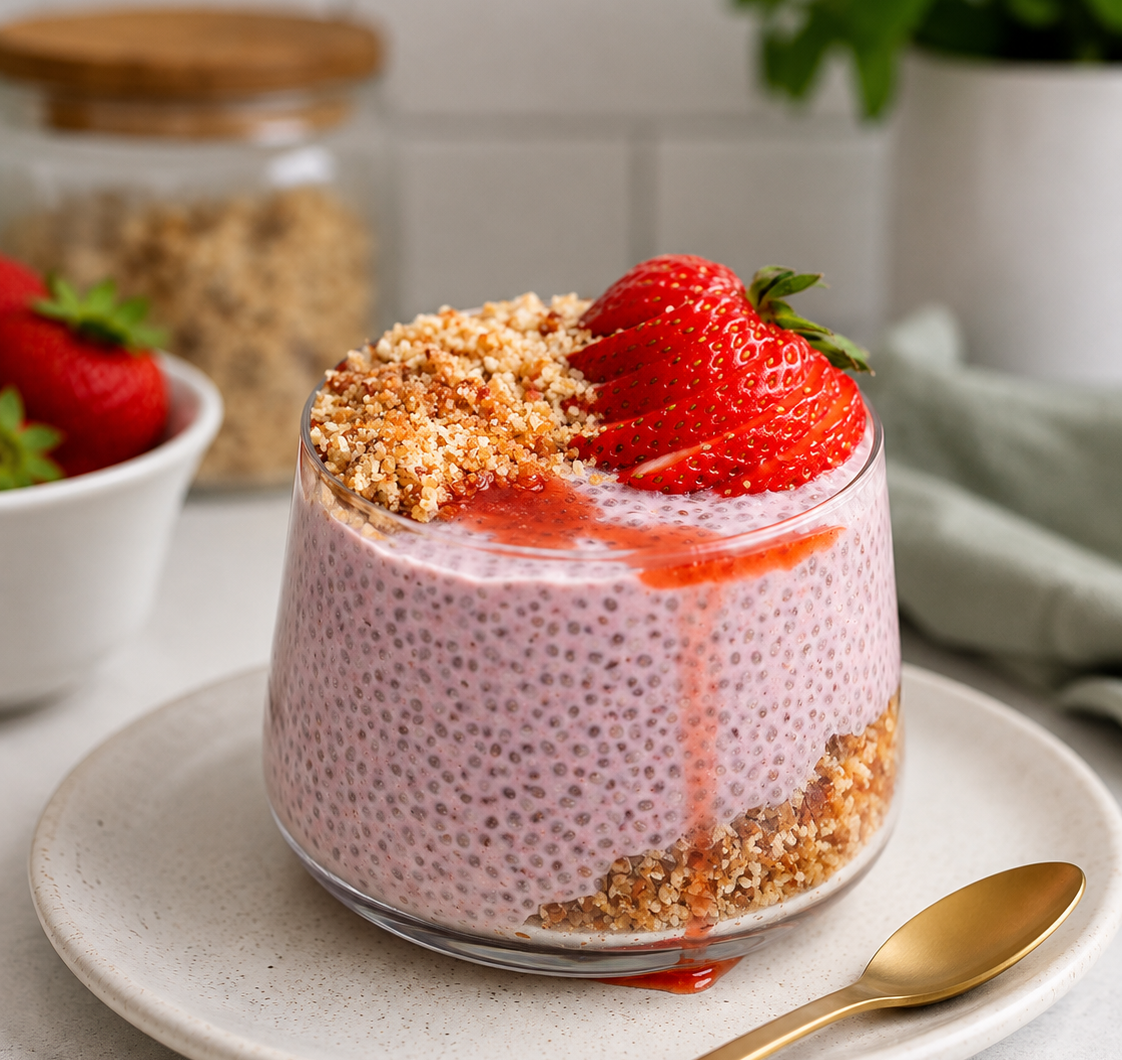 Healthy Recipe Strawberry Chia Pudding