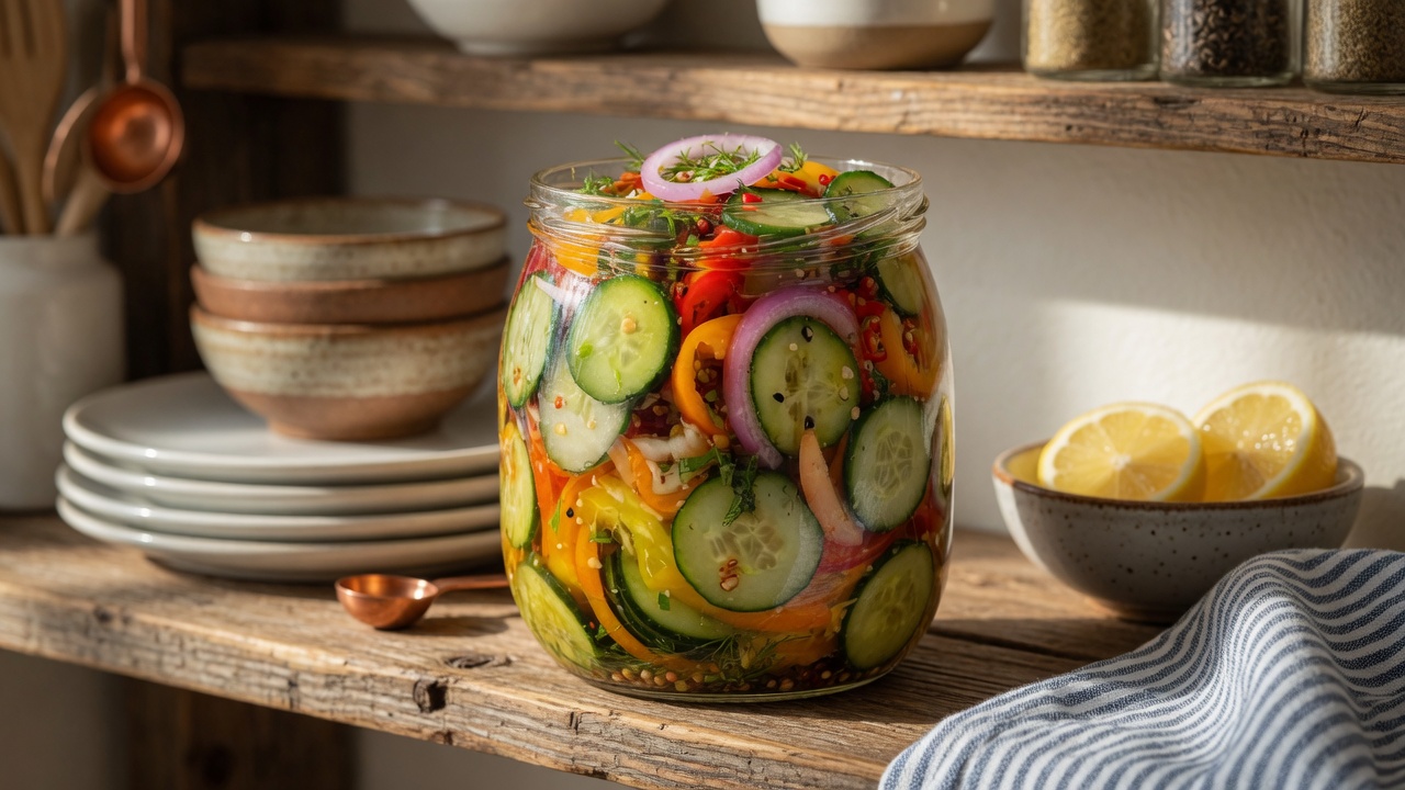 Classic Pickled Vegetable Slaw