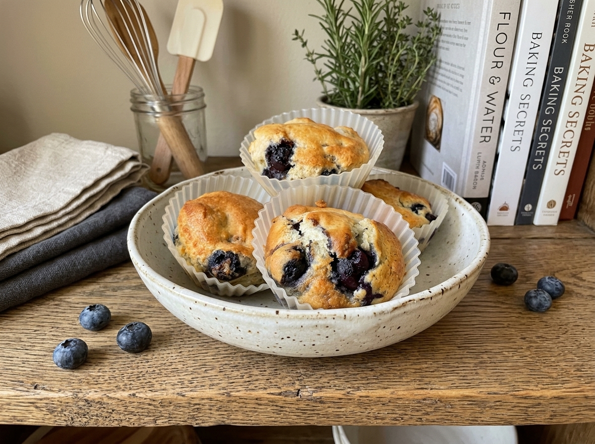 Air Fryer Blueberry Muffins