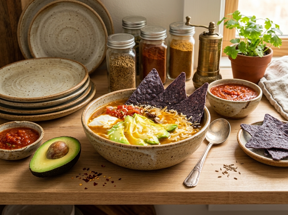Healthy Chicken Fajita Soup