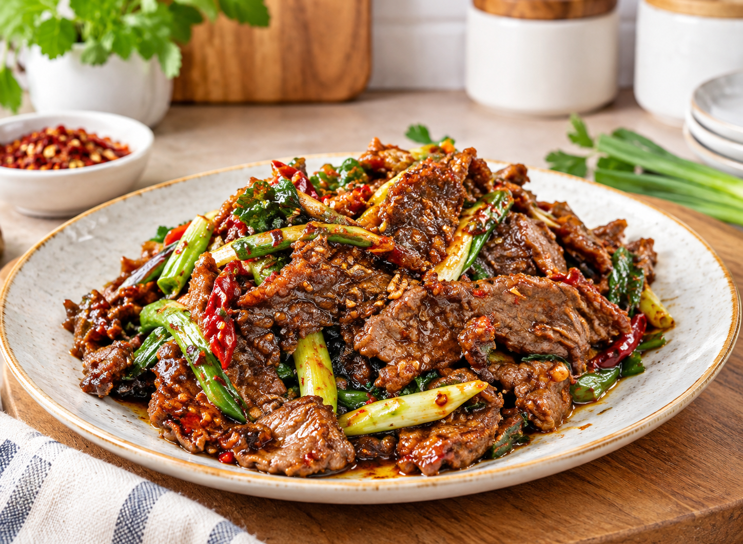 High Protein Savory Mongolian Beef