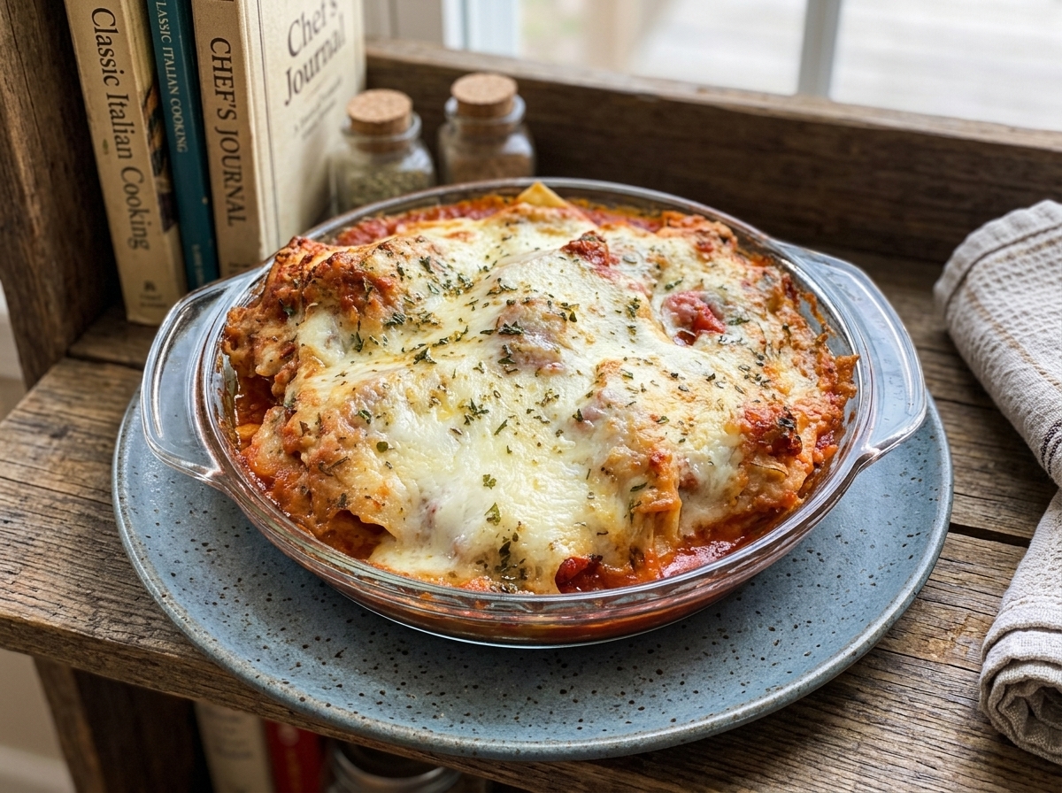 High Protein Cheesy Baked Meatball & Potato Casserole