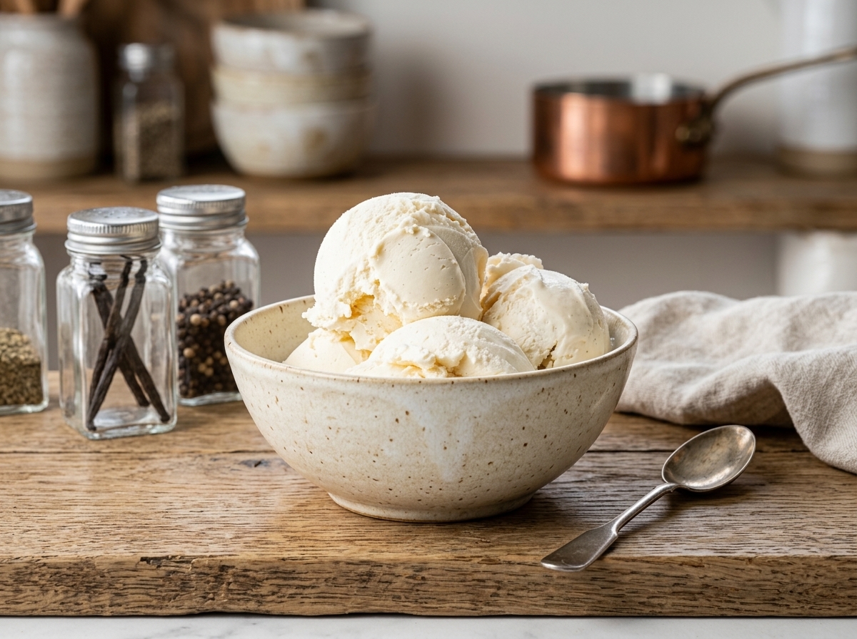 Keto Homemade Vanilla Ice Cream